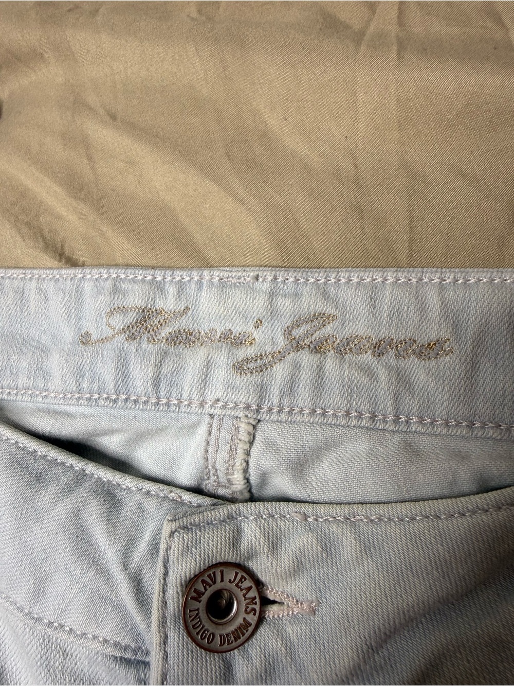 Mavi Light Blue Emma Slim Boyfriend Distressed Skinny Jeans 31/32 - Picture 2 of 5